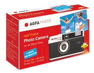 AGFAPHOTO ANALOGUE 35MM HALF FRAME REUSABLE CAMERA - BLACK