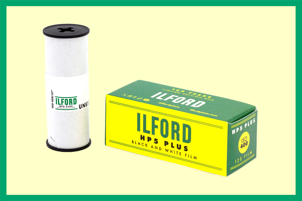 ILFORD HP5 (120) MEDIUM FORMAT RETRO PACKAGING – FILMFOLK