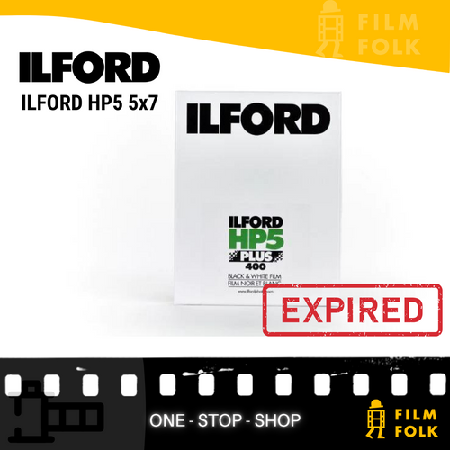 ILFORD HP5 5X7 SHEET FILM EXPIRED