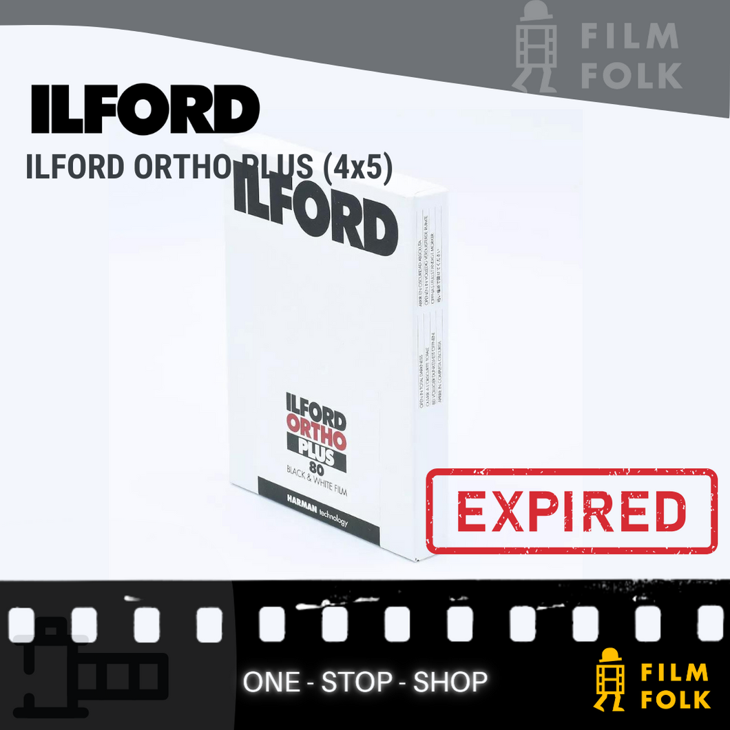 ILFORD ORTHO 25 4x5 SHEET FILM EXPIRED – FILMFOLK