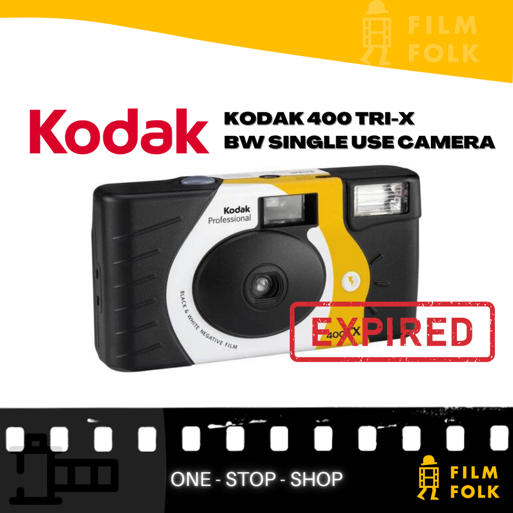 KODAK 400 TRIX BLACK AND WHITE SINGLE USE CAMERA (EXPIRED) FILMFOLK
