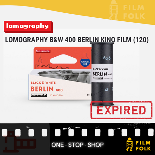 LOMOGRAPHY B&W 400 BERLIN KINO FILM (120) EXPIRED