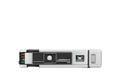 LOMOGRAPHY LOMOMATIC 110 CAMERA & FLASH - METAL EDITION