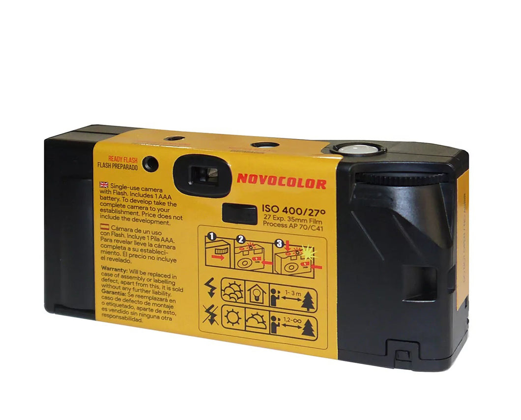 Fotocamere Usa E Getta Novocolor Con Flash - 27 Esposizioni, Confezione Da 10 Pezzi - Foto 5
